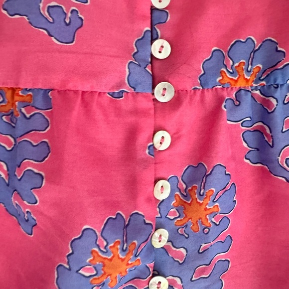 J Marie the piper tiered dress - reversible size small. Pink and blue. - Picture 8 of 9